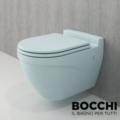 BOCCHI Taormina Arch Asma Klozet, Mat Buz Mavisi Kapak Dahil