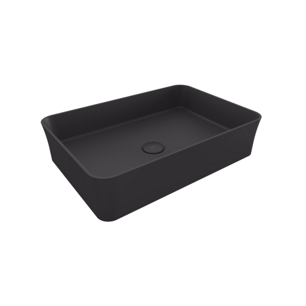 BOCCHI Slim Line Dikdörtgen Tezgah Üstü Lavabo 55 cm, Mat Bronz