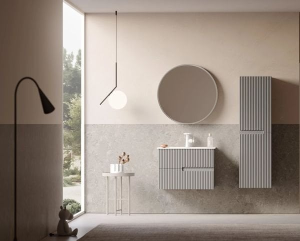 Orka Moonlight 70 cm Mat Vizon Banyo Dolabı