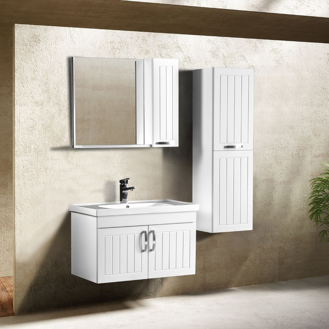 Bagnora Alya 80 cm Beyaz Banyo Dolabı boy dolabı istemiyorum