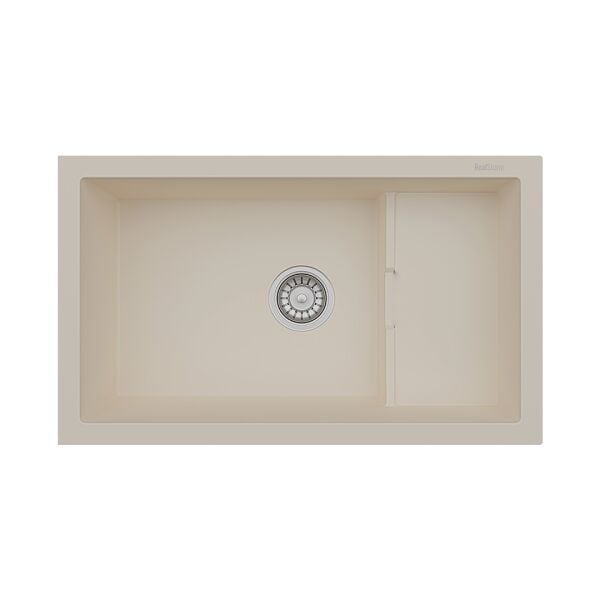 RealStone  Patara 1.5 Gözlü Damlalıksız Granit Eviye Krem