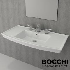 Bocchi Lavita Lavabo Mat Beyaz 100 cm