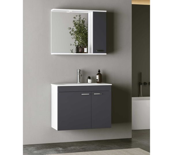 Fym Urla Banyo Dolabı 80 Cm Antrasit