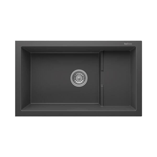 RealStone  Patara 1.5 Gözlü Damlalıksız Granit Eviye Antrasit