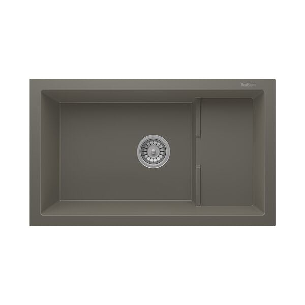 RealStone  Patara 1.5 Gözlü Damlalıksız Granit Eviye Gri