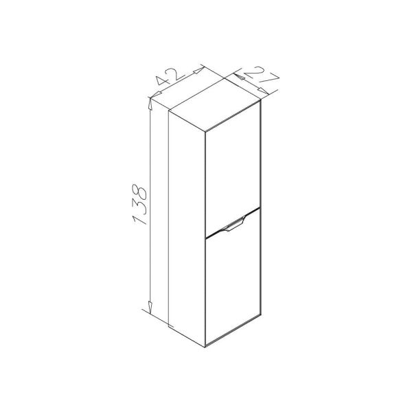 Orka Mono 120 cm Albox Banyo Dolabı
