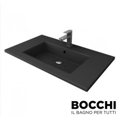 BOCCHI Milano Etajerli Lavabo 100 cm Mat Antrasit