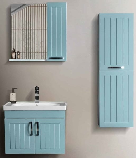 Bagnora Alya 55 cm Su Yeşili Banyo Dolabı