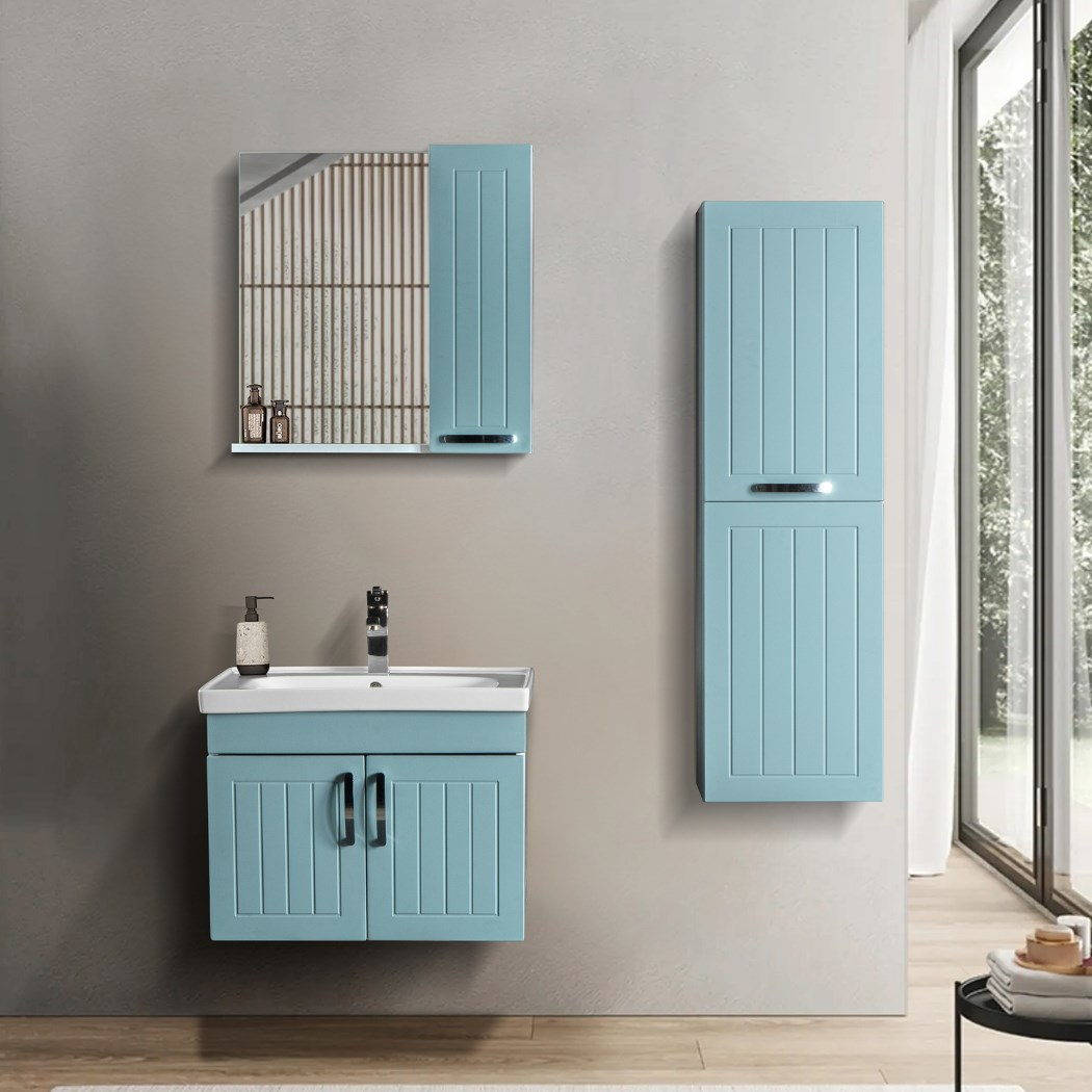 Bagnora Alya 55 cm Su Yeşili Banyo Dolabı boy dolabı istemiyorum