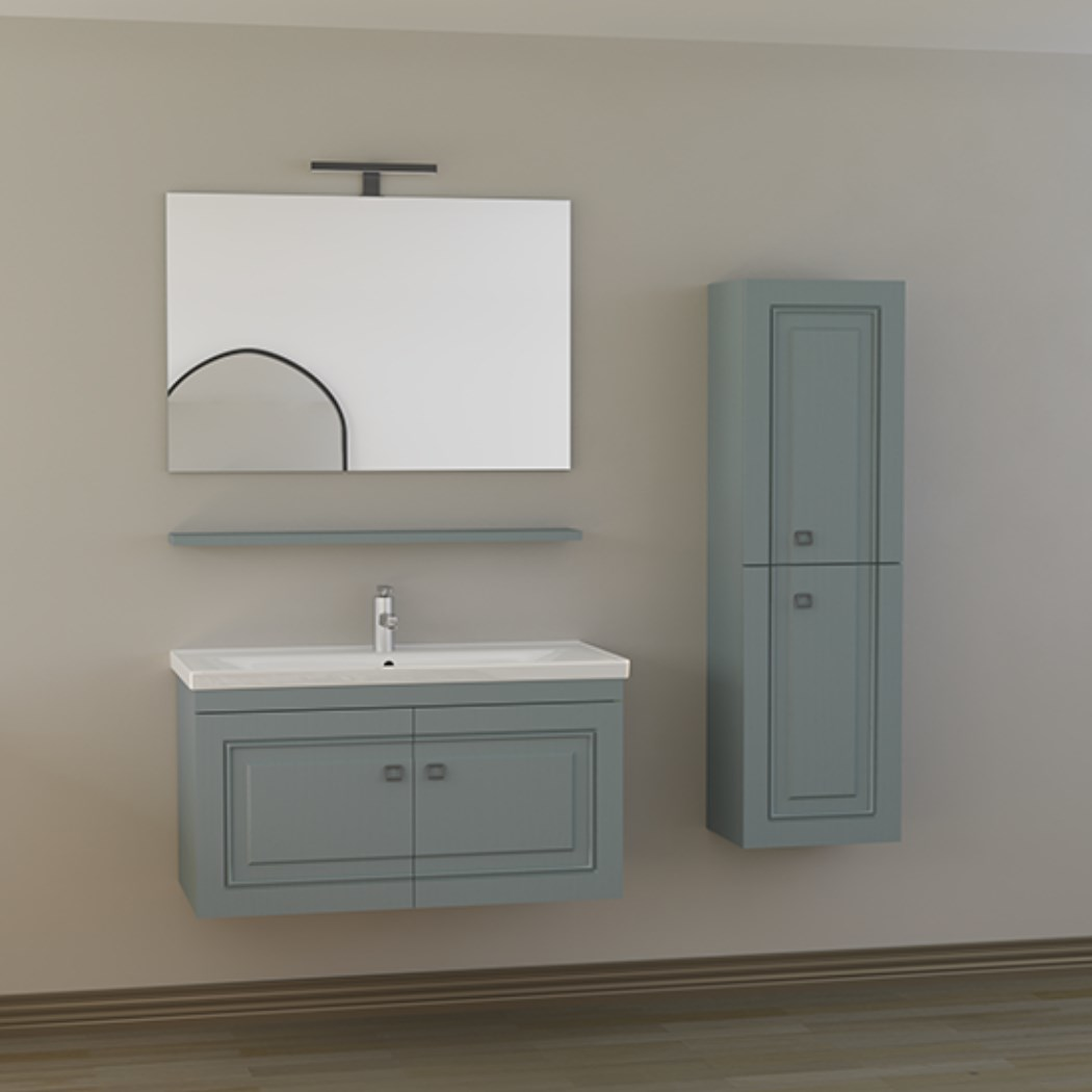 Belinza Stare 85 cm Banyo Dolabı Kaya Gri