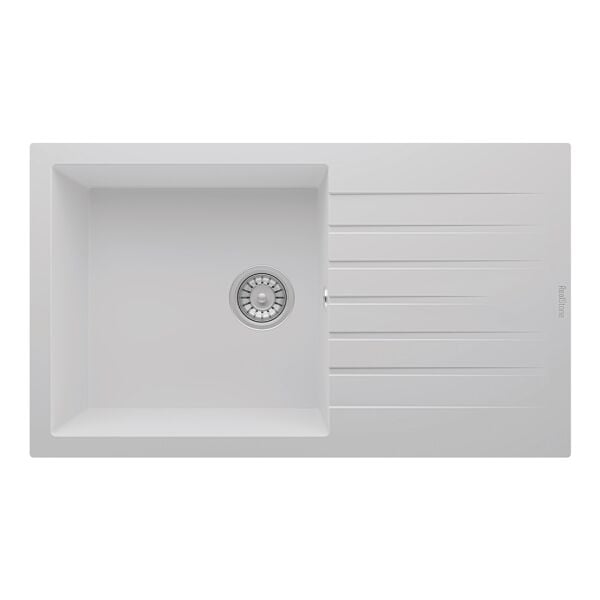 RealStone  Loadikya 86 XL Tek Gözlü Damlalıklı Granit Eviye Beyaz