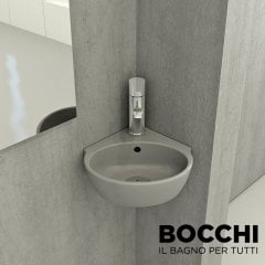 BOCCHİ Taormina Arch Köşe Lavabo 30 cm Mat Gri