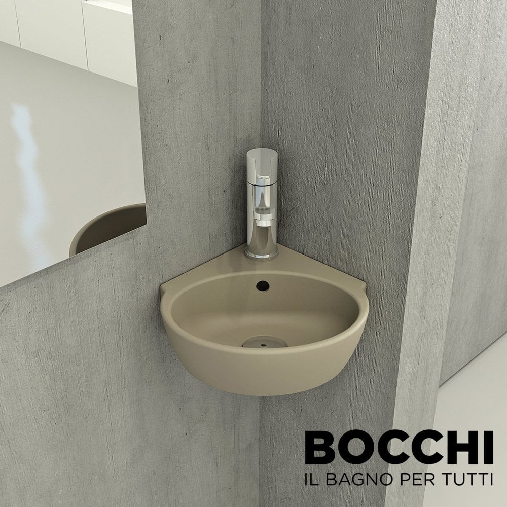 BOCCHİ Taormina Arch Köşe Lavabo 30 cm Mat Kaşmir