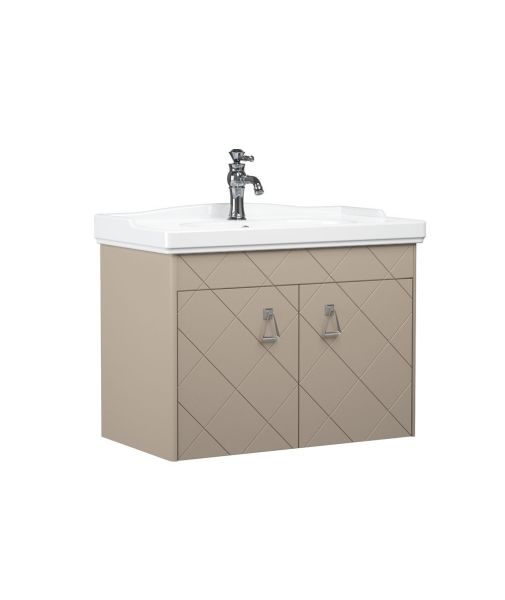 Orka Dream 85 cm Parlak Cappucino Banyo Dolabı