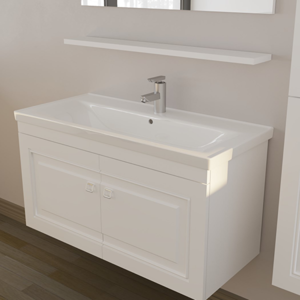 Belinza Arte 85 cm Banyo Dolabı Beyaz