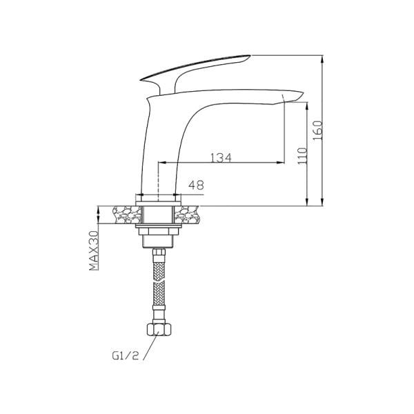 NEWARC - SLİM Lavabo Bataryası 121521