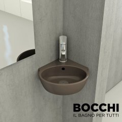 BOCCHİ Taormina Arch Köşe Lavabo 30 cm Mat Kahve
