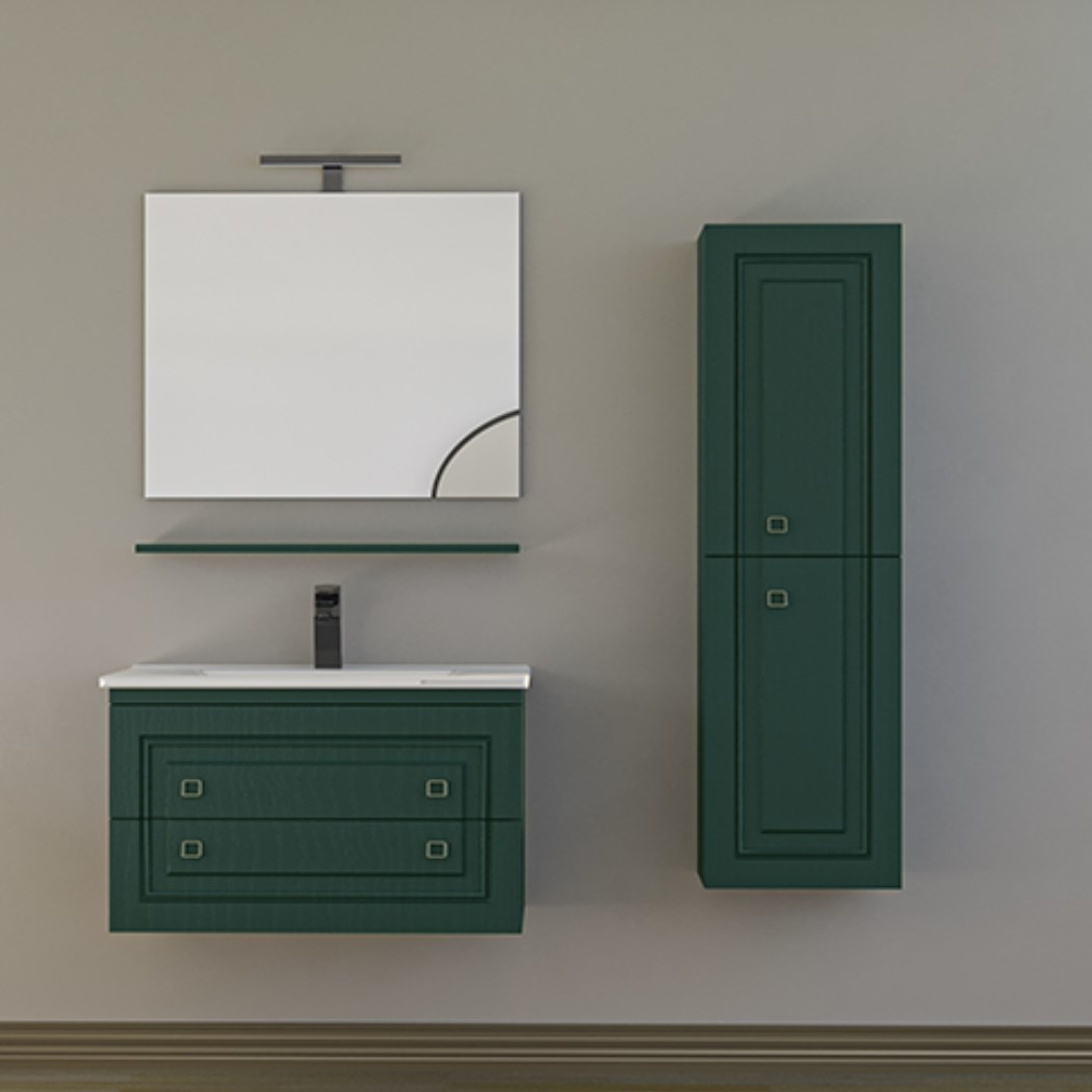 Belinza Arte 85 cm Banyo Dolabı Yeşil