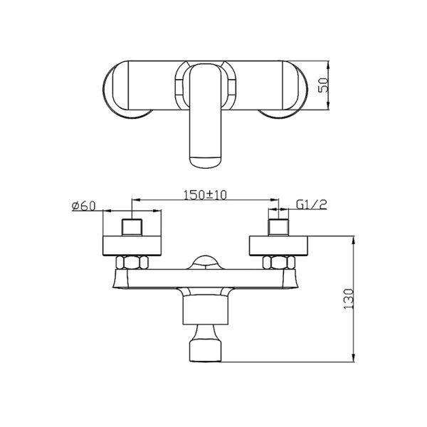 NEWARC Slim Duş Bataryası
