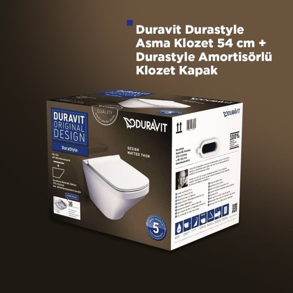 Duravit Durastyle Rimless Hygiene Glaze Asma Klozet