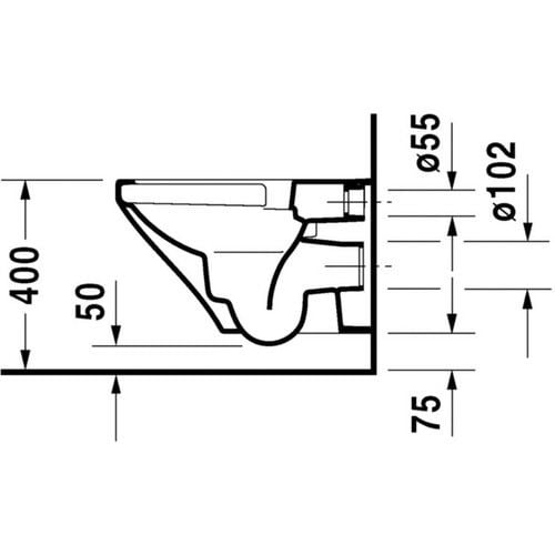 Duravit Durastyle Rimless Hygiene Glaze Asma Klozet