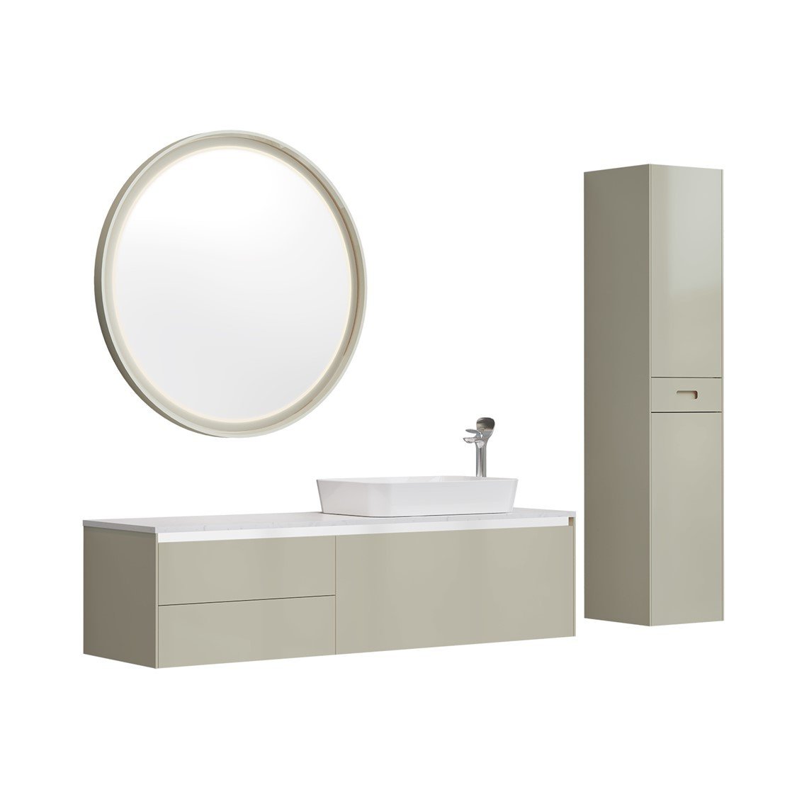 Creavit Flat 160 cm Banyo Dolabı