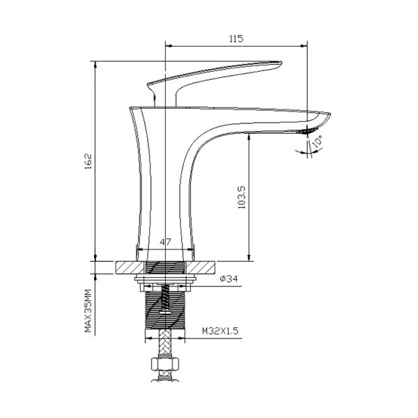 NEWARC - LİFE Lavabo Bataryası 981521