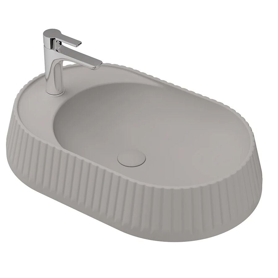 Lucco Pier 65 cm Tezgah Üstü Lavabo Mat Latte