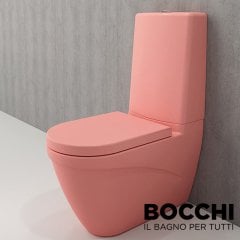 BOCCHI Taormina Arch Klozet Rezervuar Kombinasyon, Mat Somon Kapak Dahil
