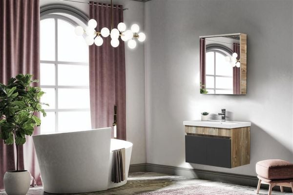 Bagnora Sardes 65 cm Etna Antrasit Banyo Dolabı