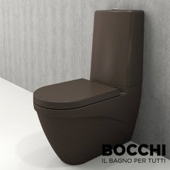 BOCCHI Taormina Arch Klozet Rezervuar Kombinasyon, Mat Kahve Kapak Dahil