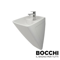 BOCCHI Firenze Asma Monoblok Lavabo Parlak Beyaz