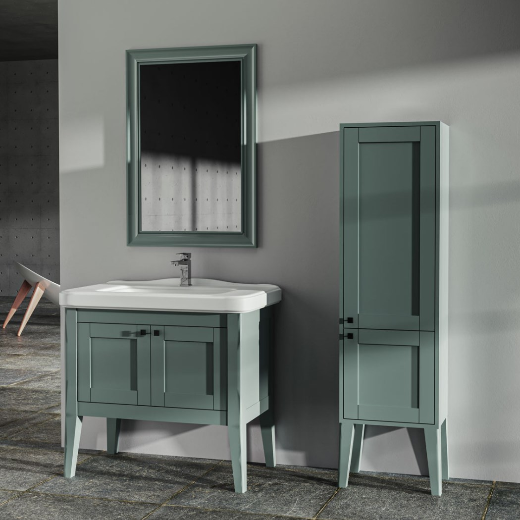 Belinza Major 95 cm Banyo Dolabı Royal Yeşil