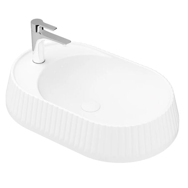 Lucco Pier 65 cm Tezgah Üstü Lavabo Parlak Beyaz