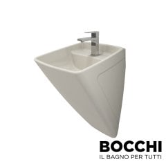 BOCCHI Firenze Asma Monoblok Lavabo Parlak Bisküvi