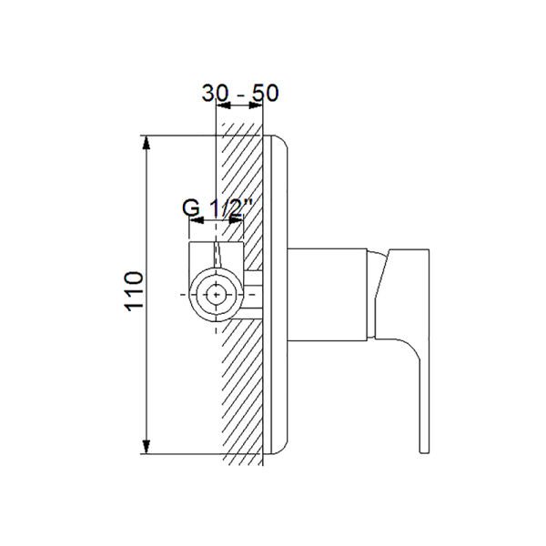 NEWARC - Aqua Ankastre Duş Bataryası 941121
