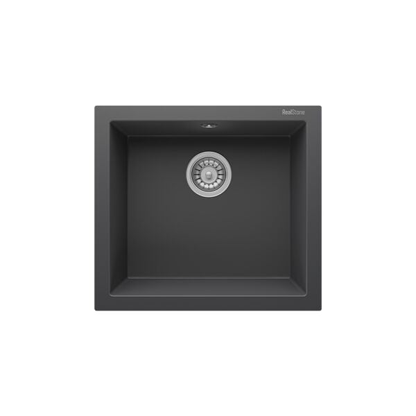 RealStone Gordion 52 Tezgah Altı Granit Eviye Antrasit