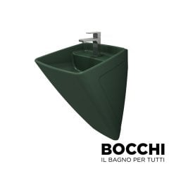 BOCCHI Firenze Asma Monoblok Lavabo Mat Yeşil
