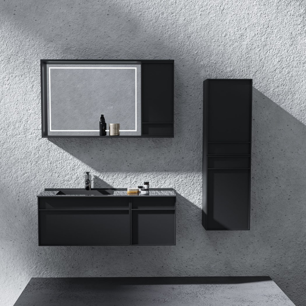 Belinza Valkür 100 cm Banyo Dolabı Antrasit