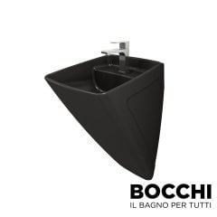 BOCCHI Firenze Asma Monoblok Lavabo Mat Siyah