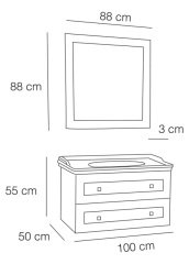 Fym Enzo Banyo Dolabı 100 Cm