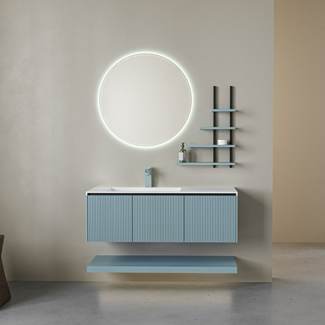 Belinza Vision 120 cm Banyo Dolabı Buz Mavisi