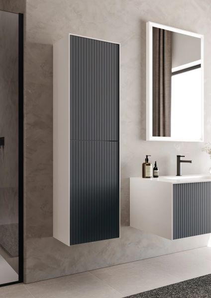 Orka Cube 80 cm Mat Antrasit Banyo Dolabı