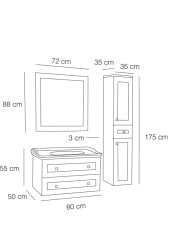 Fym Enzo Banyo Dolabı 80 Cm