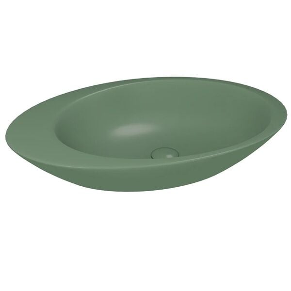 Lucco Gocce 74 cm Çanak Lavabo Mat Yeşil