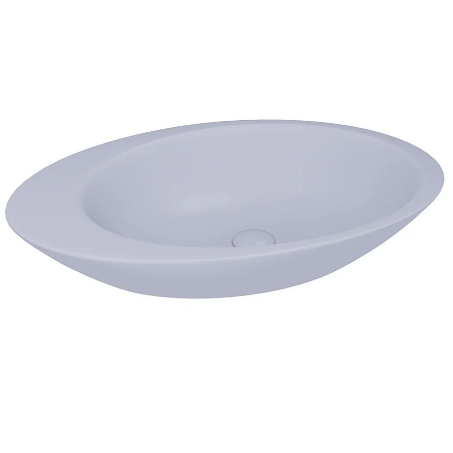 Lucco Gocce 74 cm Çanak Lavabo Mat Buz Mavi