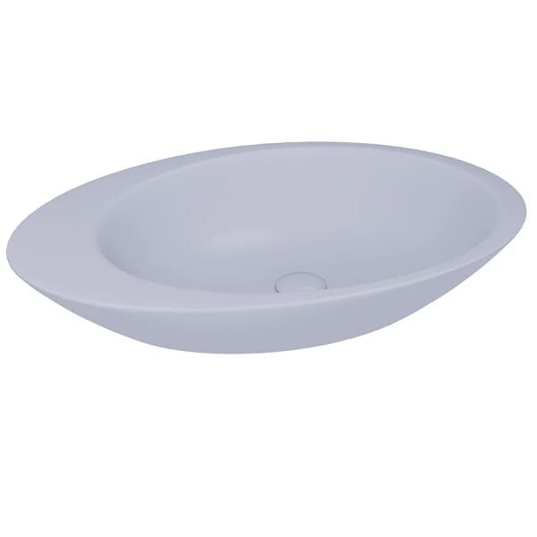 Lucco Gocce 74 cm Çanak Lavabo Mat Buz Mavi