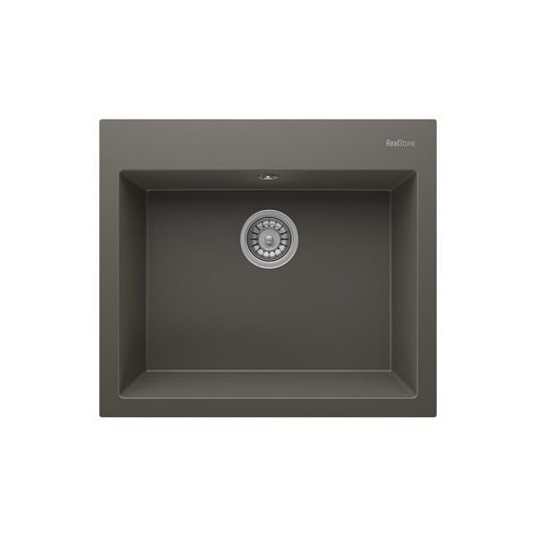 RealStone Didyma 60 Tezgah Üstü Granit Eviye Gri