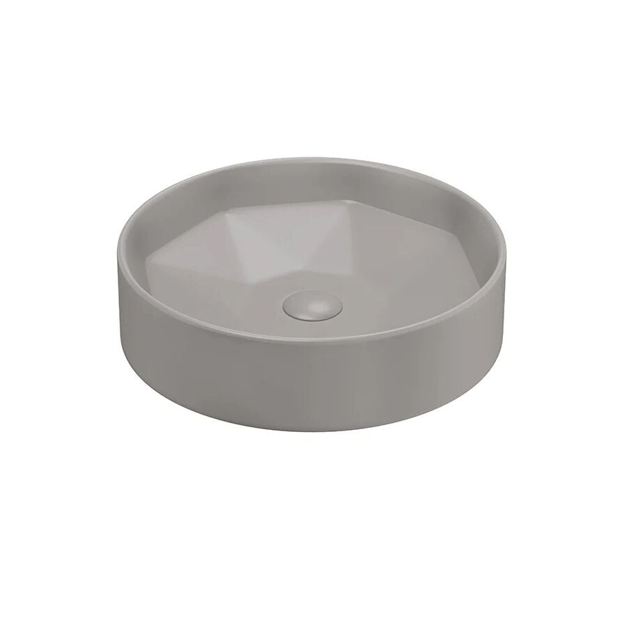 Lucco Diamente 42 cm Tezgah Üstü Lavabo Mat Latte
