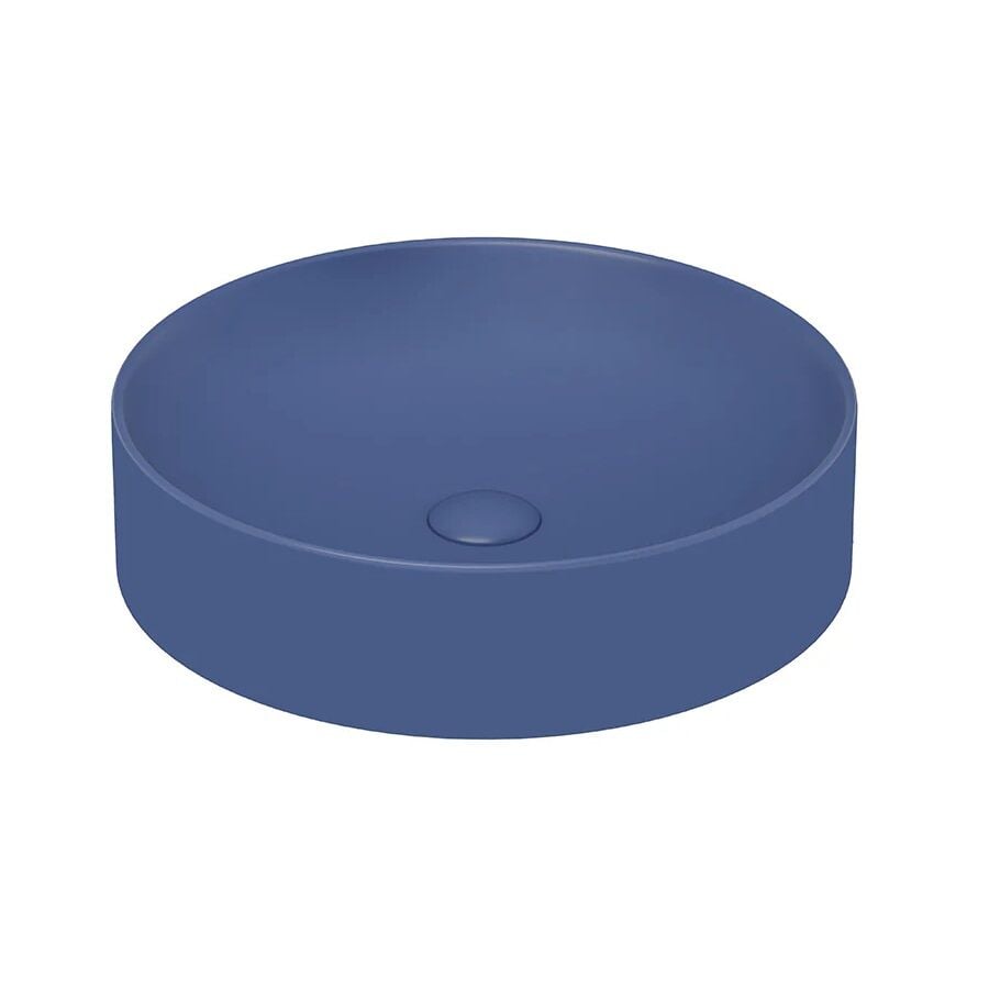 Lucco Lucente 43 cm Tezgah Üstü Lavabo Mat Petrol Mavi